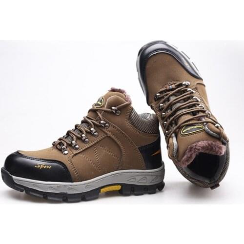 Safety Shoes Cap Steel Toe Safety Shoe Boots For Man Work Shoes Men Breathable Mesh Size 11 Footwear Wear-resistant DXZ097