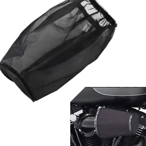 Motorcycle Air Filter Heavy Breather Rain Sock Black Protective Cover Air Cleaner Kits XL 1200 Touring Softail Cover