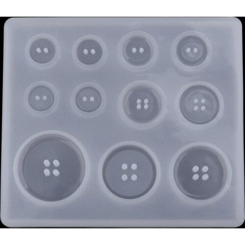 1 Sheet/11 Assorted Sizes Button Mold Handmade Crafts DIY Jewelry Epoxy Molding Moulds Resin Moulds Baking /Chocolate Molds