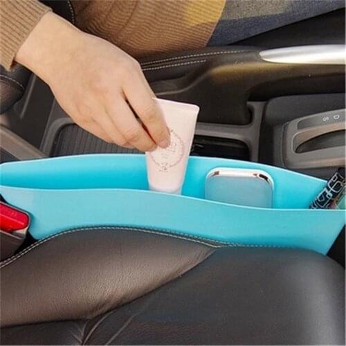 1pcs Car Organizer Plastic Car Seat Slit Gap Pocket Storage Pouch Phone Purse Coins Key Car Seat Organizer Stowing Tidying