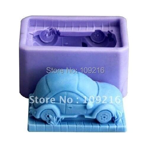 1pcs Ordinary Cars (R0698) Silicone Handmade Soap Mold Crafts DIY Mold