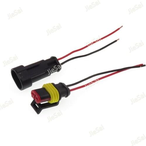 2 Pin 15326801/13510085 282104-1 Female Male Auto Connector Sealed Waterproof Plug With Automobile Wiring Harness