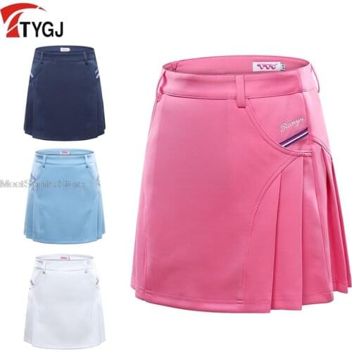2021 Golf Clothing Womens Breathable Short Skirt Slim Pleated Skirts Ladies Light Proof Trouser Skorts Fashion Girls Sportswear
