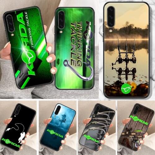 Korda Fishing Tackle Phone Case For Samsung Galaxy A 10 12 20E 21S 30 32 40 50 51 52 70 71 72 5 6 7 2016 2018 black art bumper