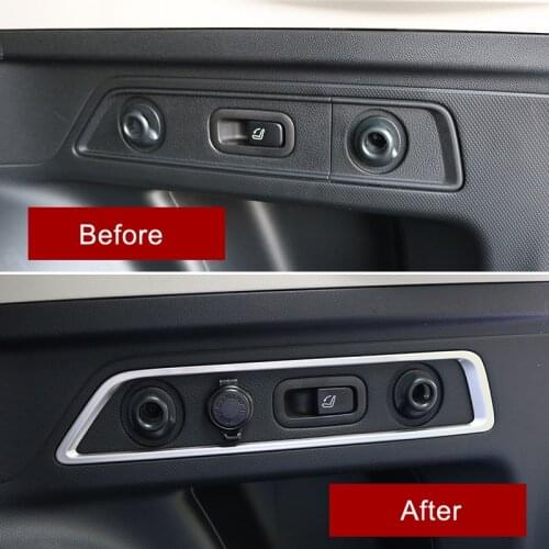For Subaru Forester SK 2019 2020 2021 Stainless Steel Rear Trunk Open Close Buttons Controller Panel Stickers Car Styling