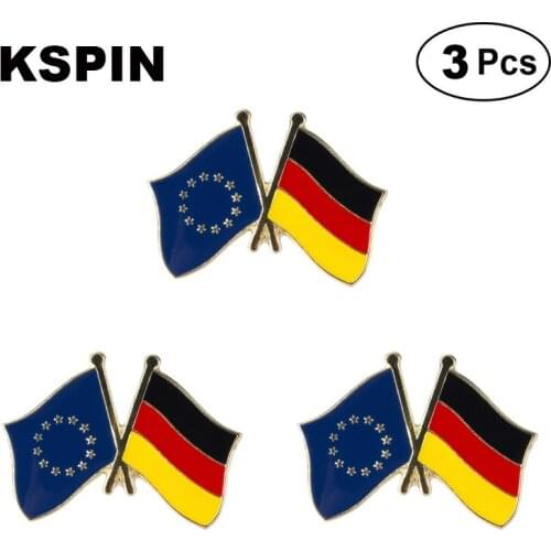 EU & Germany Frendship Lapel Pin Brooches Pins Flag badge Brooch Badges