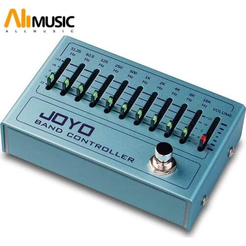 JOYO R-12 Band Controller Equalizer 10 Band EQ Pedal for Guitar & Bass, Guitar Effect Pedal, 31.25Hz to16kHz, True Bypass