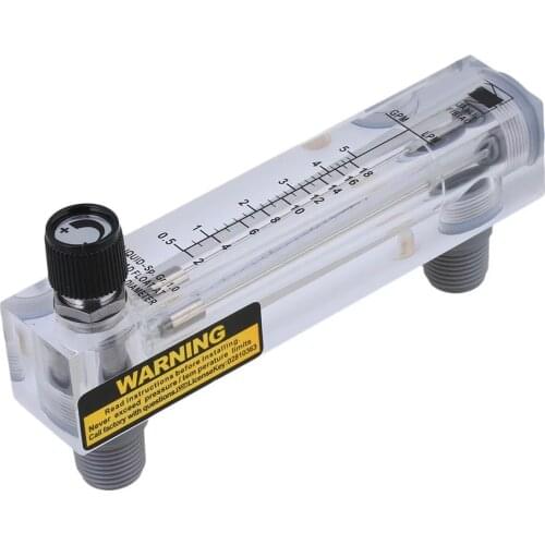 LZM-15T Adjustable Panel Type Flowmeter Flow Meter for Liquid 0.5-5.0GPM