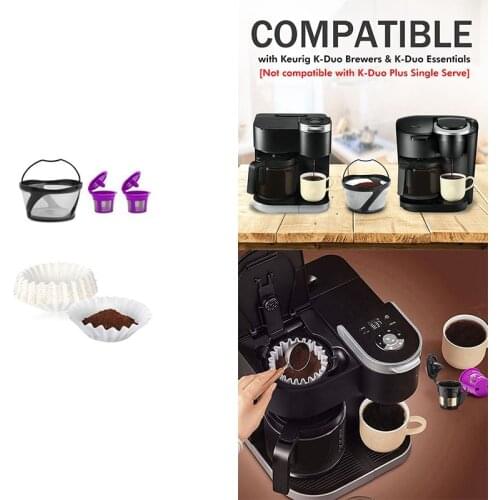 Reusable Mesh Ground Coffee Filter Basket for K-Duo Essentials and K Duo Brewers Machine