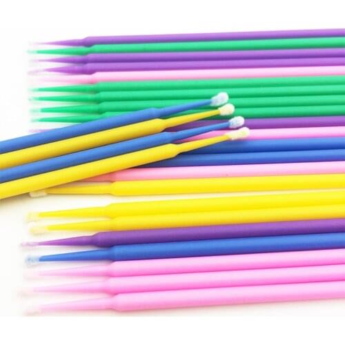 100/5PCS Disposable Make Up Eyelashes Mini Individual lashes Applicators Mascara Brush Eyelash Extensions Cotton Swab For Makeup