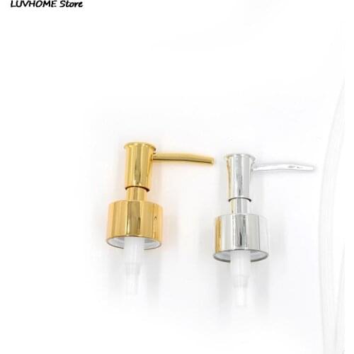 ZLinKJ Plastic Multi-Functional 1Pcs Soap Pump Liquid Lotion Gel Dispenser Replacement Jar Tube Tool Gold Silver