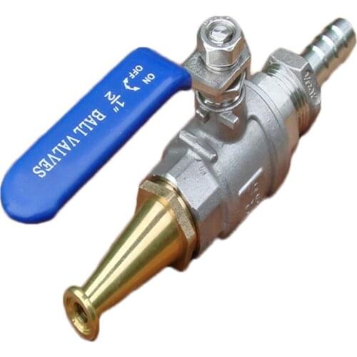 304 Stainless Steel Ball Valve Switch Brass Water Gun Sprinkler Household Fire Sprinkler High Pressure Car Washing Sprinkler