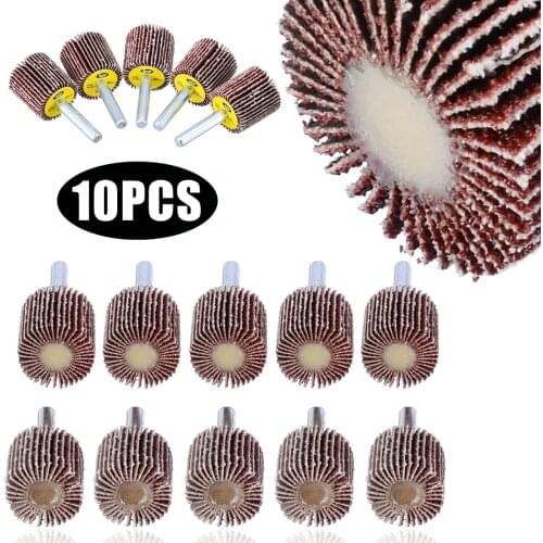 10pcs New 40/80 Grit Sanding Flap Disc Grinding Polish Wheel Drill 50x40mm For Abrasive Tool