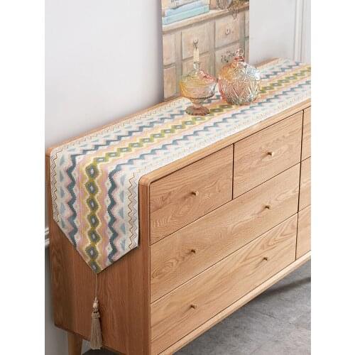 Nordic table runner modern minimalist coffee table sideboard American tablecloth strip TV cabinet shoe cabinet cover towel