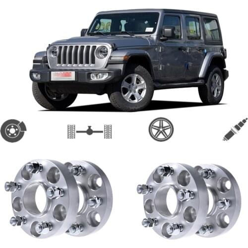 Teeze 4pcs 5X127 71.6CB 25mm Thick Hubcenteric Wheel Spacer Adapters For Jeep Commander/ Wrangler