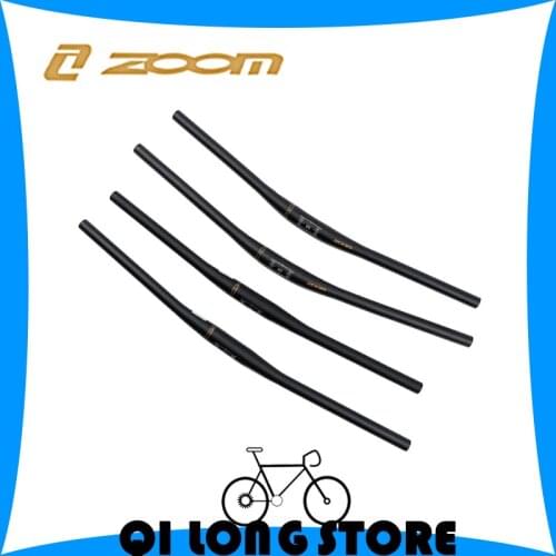 ZOOM Bicycle Handlebar MTB Handle Horizontal 31.8mm 22.2mm Caliber Aluminum Alloy 6/9 degrees 720/780MM Swallow-shaped Handlebar