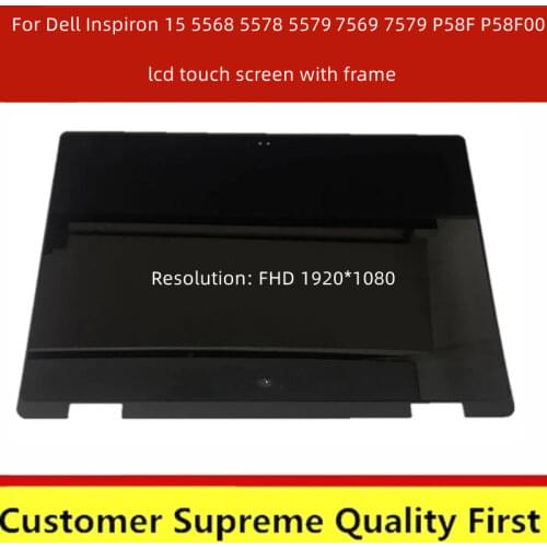 15.6" LED LCD B156HAB01.0 for Dell Inspiron 15 5568 5578 5579 7569 7579 Touch Screen FHD LCD Display Assembly 1920*1080 40PINS