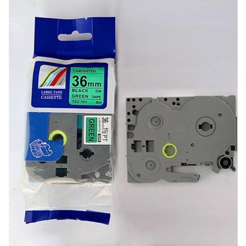 36mm Mixed colors 6 pcs Compatible brother label tape tz laminated tape Tze 161 tze261 tze461 tze561 tze661 tze761
