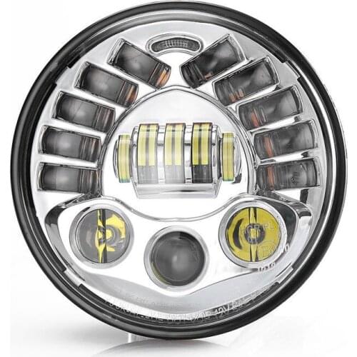 Bakuis 7" Motorcycle Adaptive Projector Moto Headlight LED Light For Harley