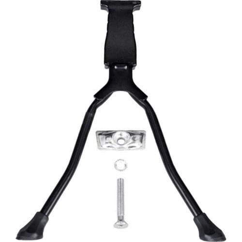 Aluminium Alloy Anti-slip Double Legs Center Mount Bicycle Kickstand Holder Double Legs Center Mount Bicycle Kickstand Holder