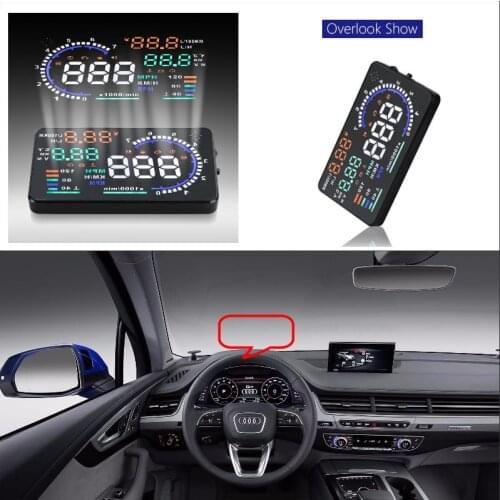 Vehicle HUD Head Up Display For Audi A3/A4/A5/A6/A7 2010-2019 Car HUD Safe Driving Screen Projector Refkecting Windshield