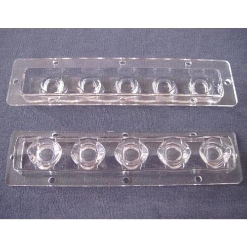 #CMZ-128 High quality Led lens 5W, Street Light lens, Lens Size: 128X30.5mm, Angle: 30, Clean Surface, PMMA Materials