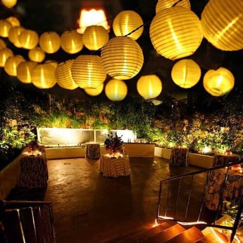 10/20/30 LEDSolar String Lights Lantern Ball Solar Lamp Outdoor Lighting Fairy Lights Christmas Decorative Light Party Holiday