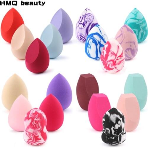 Makeup Sponge Powder Puff Marbling Blender Beauty Makeup Tools Non-latex Sponge LiquidFoundation Loose Powder Cosmetic Mixed