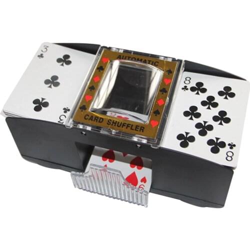Playing Cards Shuffle Machine 2-Deck Automatic Card Shuffler Casino Poker Automatic Shuffler for Elderly Adult Arthritis Seniors