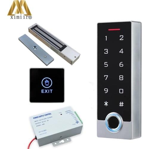 Metal IP68 Waterproof Fingerprint Standalone Door Access Control System With Smart Card Reader TF2 Fingerprint Access Controller