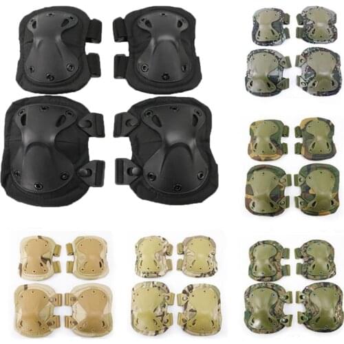 Military Tactical Airsoft Paintball Knee Pads Elbow Pads Combat Hunting Skate Scooter Outdoor Sports Safety Protection Equipment
