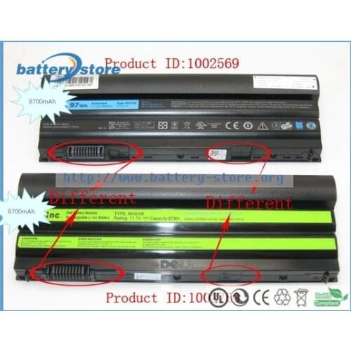 New Genuine laptop batteries for Latitude E6530,NHXVW,E5430,P9TJ0,312-1311,15R 7520,312-1242,312-1165,11.1V,9 cell