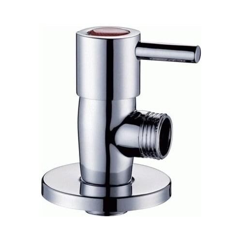 New Hot Angle Valves Brass Zinc Alloy Handle Ceramic Spool Lavatory Sinks Water Faucet Valves
