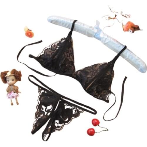 Sexy Underwear Bra Panty Set Women Wedding Lingerie Lace Exotic Bralette Nightwear Bra Thong One Size