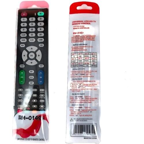 Universal TV remote control use for Universal TV remote control of any brand Need to set according to the manual RM-014S