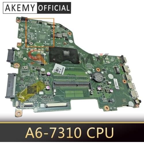 Akemy for ACER E5-522 E5-522G Laptop motherboard E5-522 E5-522G A6-7310 DA0ZRZMB6D0 tested good free shipping