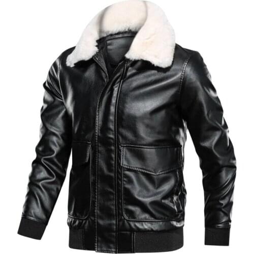 Zxojk Men's Faux Leather Jackets