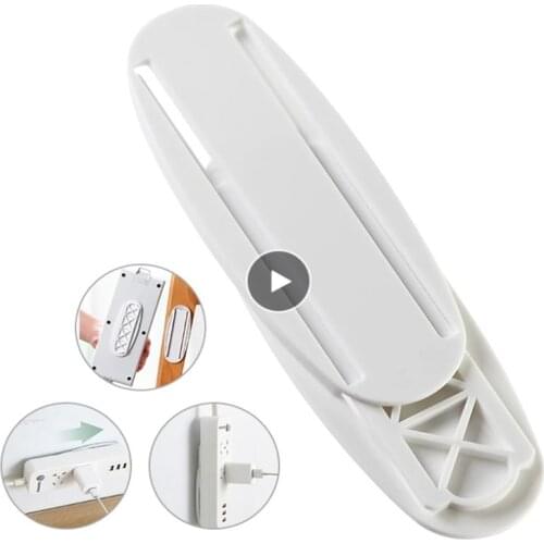 1/3/5pcs Wall-Mounted Sticker Punch-Free Plug Power Outlet Holder Traceless Fixer Home Self-Adhesive Socket Fixer Organizer Rack