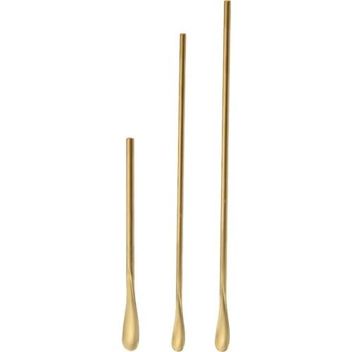 304 Stainless Steel Long Handled Coffee Stirring Spoon Ice Cream Dessert Honey Cocktail Stick Spoon Bar Kitchen Accessories