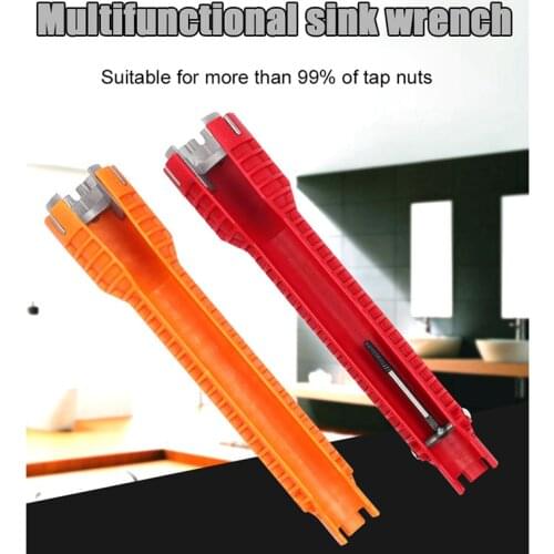 8 In 1 Faucet And Sink Installer Multifunctional Wrench Tool For Kitchen Bathroom Water Pipe Extra-long Design Wrench Tools