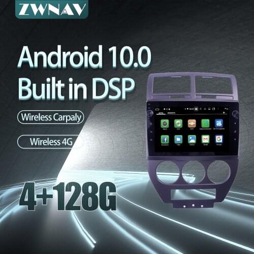 For Jeep Compass MK 2006-2010 Car radio player Android 10 PX6 64GB GPS Navigation Multimedia Player Radio