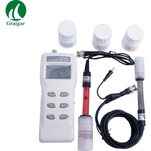 High Accuracy Digital PH Meter ORP Tester Water Quality Monitor AZ8651 with Backlight Display