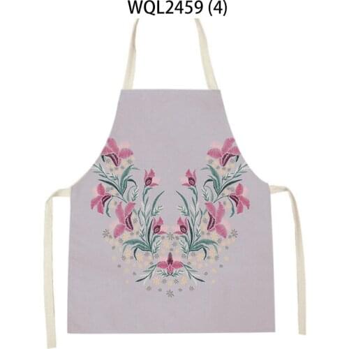 Nordic Printing Plant Flowers Housewife In Apron Cooking Animals Home Textiles Are Stain-Resistant Dirt-Resistant And Easy Clean