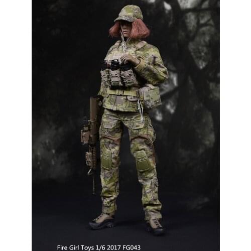 Fg043 1/6 Scale Soldiers Costume Model Special Forces Combat Uniform Set Fit Action Female Soldier Figure Toy Model Set In Stock