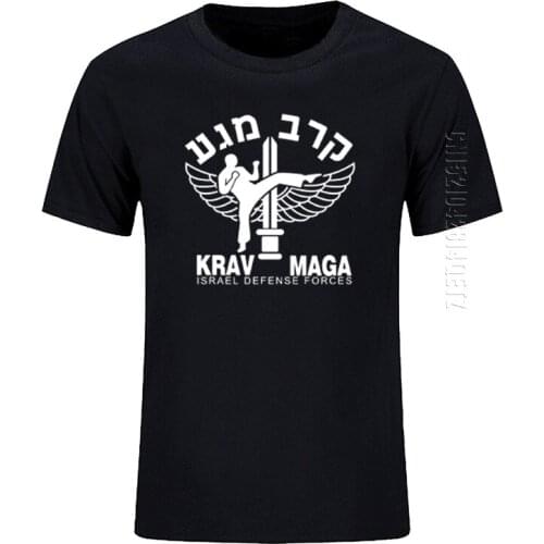 T Shirt New Israel Krav Maga T Shirts Men Cotton Summer Style Oversized Defense Force T-Shirt O Neck Tops