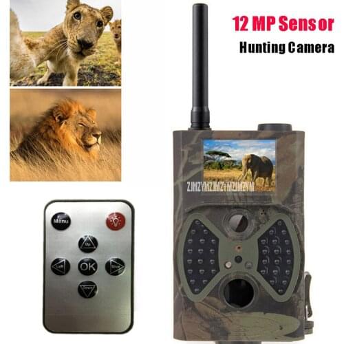 HC300M Wildlife Night Vision Hunting Trail Camera HD 12MP Pixels Night Vision MMS GSM Infrared Motion Monitor Scouting Camera
