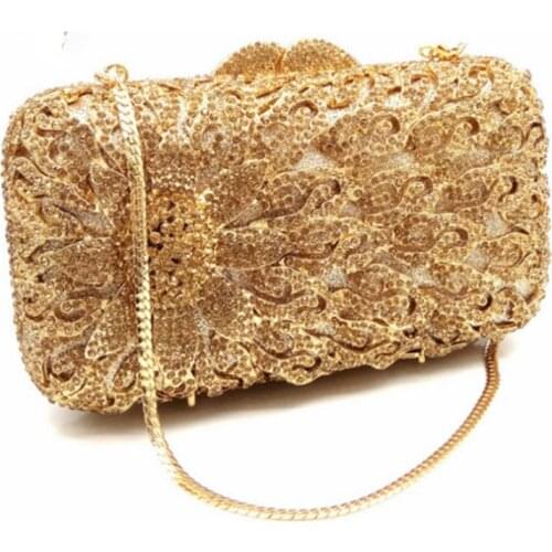 Fashion Women clutch bags gold ladies cocktail evening bag Womens Handbag Shoulder Bag female Messenger Bag bolsas Clutches