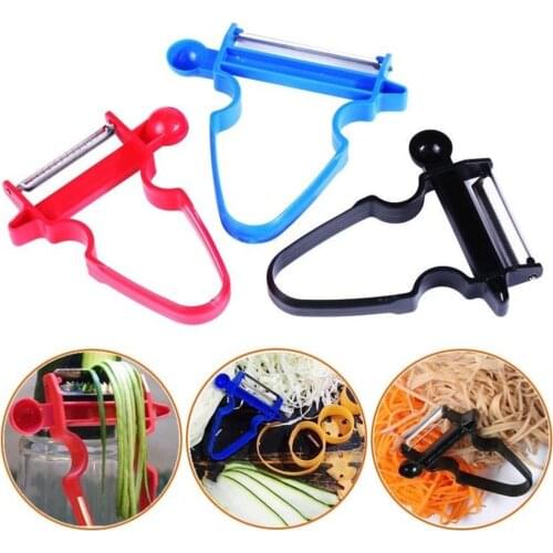 3 Pcs Set Slicer Shredder Vegetable Peeler Julienne Cutter Multi Peel Stainless Steel Blade Kitchen Tools Magic Trio Peeler Set