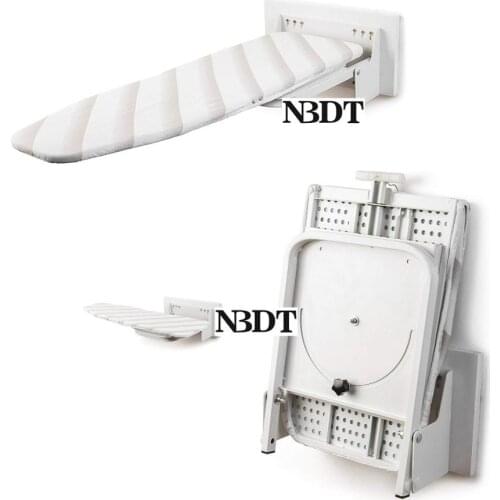 Wall Mounted Folding Swivel Closet Cloakroom Iron Board Household Flap Fold&Collapse