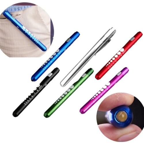 Portable LED Flashlight Work Light Medical First Aid Pen Light Torch Lamp With Pupil Gauge Measurements Doctor Nurse Diagnosis 7